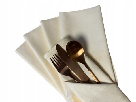 Ecru obrus 100% bawełna, elegancki adamaszek 130X220